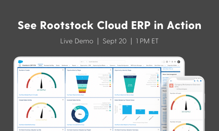 Rootstock Software | Cloud ERP for Manufacturers on Salesforce