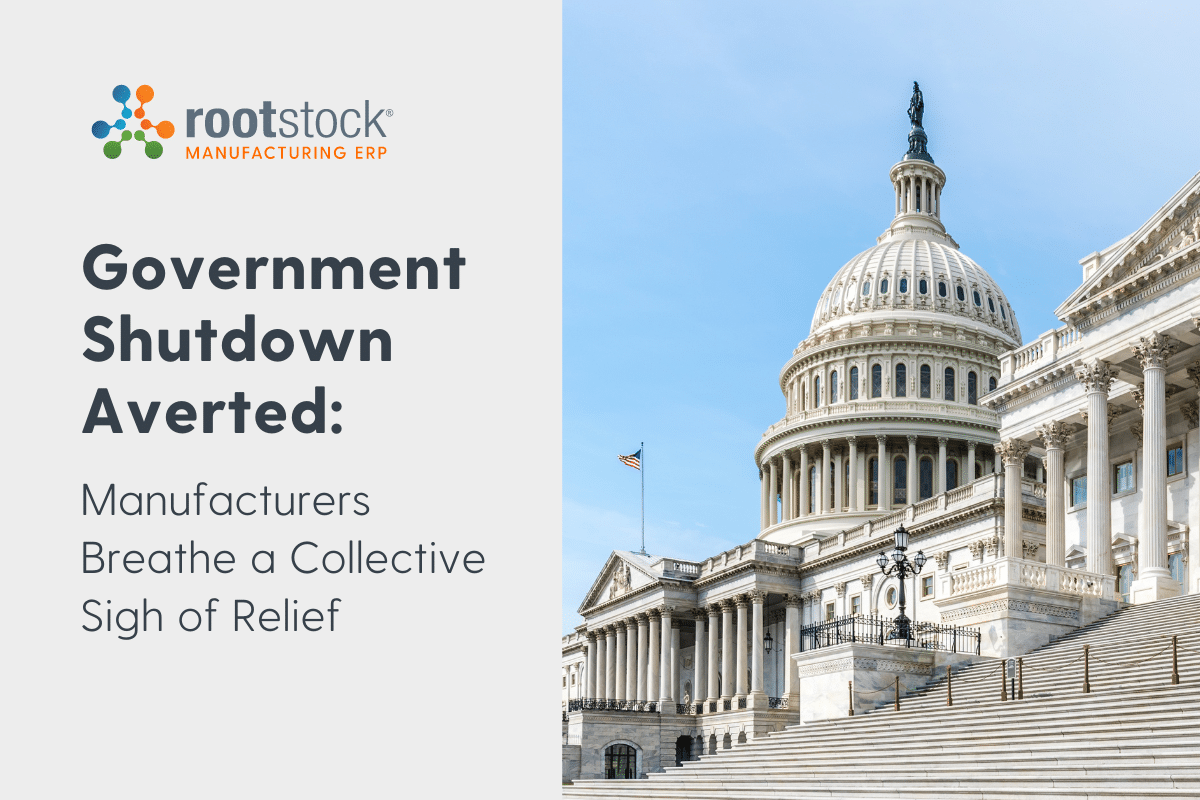 Government Shutdown Averted Manufacturers Breathe a Collective Sigh of